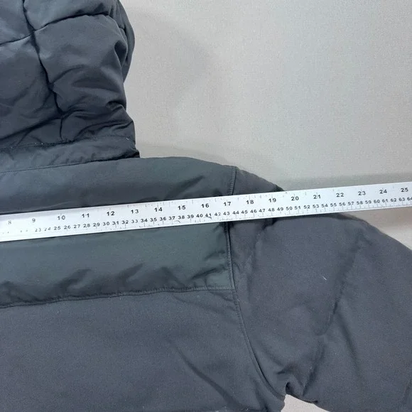 Patagonia Jacket Men's Small Gray Quilted Goose Down Parka Outdoors Hiking Gorp - Picture 7 of 12